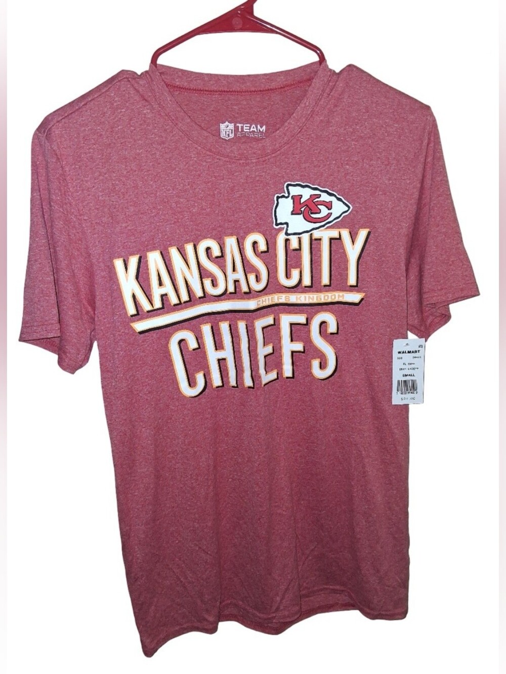 Clothes: Mens Small Red Kansas City Cheifs T-shirt NWT